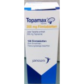 Изображение препарта из Германии: Топамакс TOPAMAX 200 мг/100 таблеток